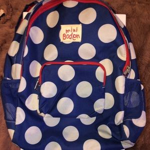 Mini Boden Polka Dot Backpack